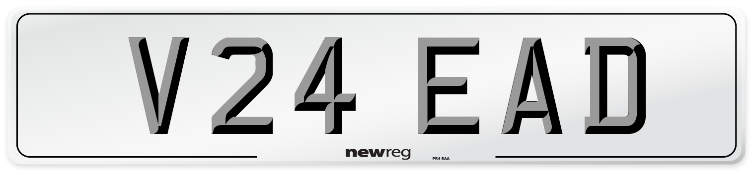 V24 EAD Number Plate from New Reg